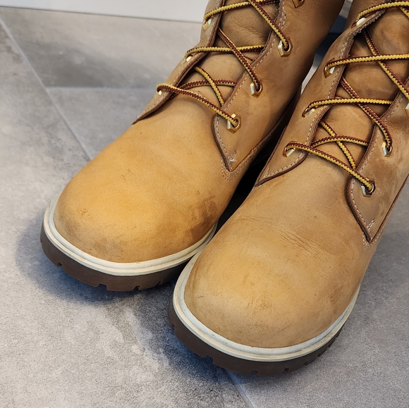 TIMBERLAND LEATHER BOOTS SZ 8.5 - Picture 4 of 14